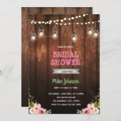 素朴花退職パーティーテーマ 招待状 (正面/裏面)