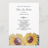 素朴芸術的ひまわり水彩画 プログラム (正面)