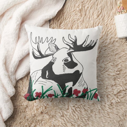 素朴芸術的花 クッション (ブランケット)