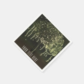 素朴苔むした結婚木のナプキン スタンダードカクテルナプキン (角)