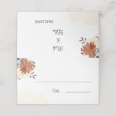 素朴茶結婚製のテーブル プレイスカード (外部開封)