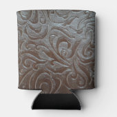 素朴茶色のカウボーイ西カントリーレザー 缶クーラー (裏面)