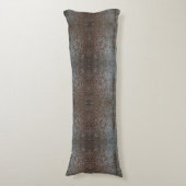 素朴茶色の西の田舎革の模様 ボディピロー (正面縦)