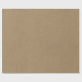 素朴茶色クラフトの質素無地のシンプル素 ラッピングペーパー (フラット)