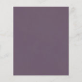 素朴葉ダスティパープルBUDGET結婚式の招待 (裏面)