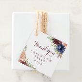 素朴葉フローラ書結婚の金ゴールド フェイバータグ (インサイチュ)