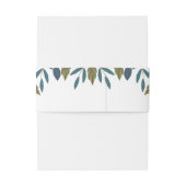 素朴葉フローラ結婚の 招待状ベリーバンド (裏面例)