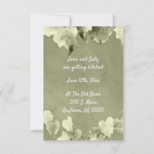 素朴葉日付の保存 (裏面)