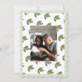 素朴葉男の赤ちゃん 案内状 (裏面)