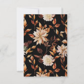 素朴葉秋の結婚式 出欠カード (裏面)