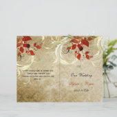 素朴葉秋2重結婚式 プログラム (スタンド正面)