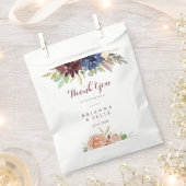 素朴葉金ゴールドとフローラあり結婚ま フェイバーバッグ (クリップ留めされた状態)