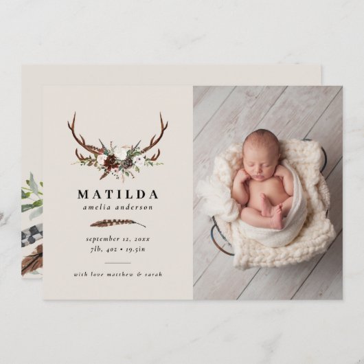 素朴葉、フローラ及び産出発表 セーブザデート (正面/裏面)