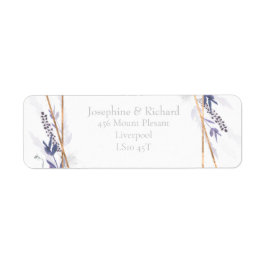 素朴葉、夏の差出人住所 ラベル