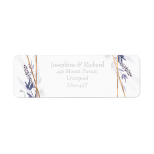 素朴葉、夏の差出人住所 ラベル