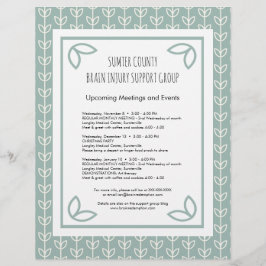 素朴葉Support Groupニュースレター チラシ