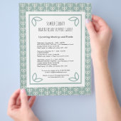 素朴葉Support Groupニュースレター チラシ (手)