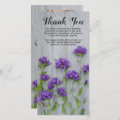 素朴葬 | 永遠に私たちのハート サンキューカード (正面/裏面)