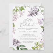素朴薄紫よ祝う 招待状 (正面)