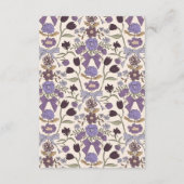 素朴薄紫弓と花結婚の詳細 エンクロージャーカード (裏面)