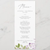 素朴薄紫結婚のメニュー メニュー (正面)