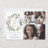 素朴薄紫3 Photo Collage日付の保存 セーブザデート (正面)