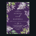 素朴薄紫 |パープルカジュアル結婚式招待状 招待状<br><div class="desc">この素朴な薄紫紫カジュアルの結婚式招待状は春や夏に最適結婚である。ロマンチックでエレガントフローラデザインは水彩紫色の薄紫の野花とボホの田舎の庭を感じ備える。</div>