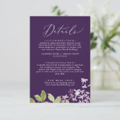 素朴薄紫 |パープル結婚の詳細 エンクロージャーカード (スタンド正面)