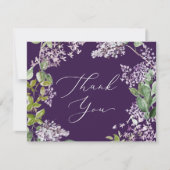 素朴薄紫 |紫のサンキューカード サンキューカード (正面)