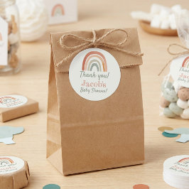 素朴虹の赤ちゃん感謝していはあなた ラウンドシール