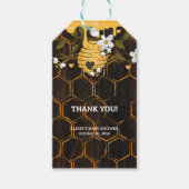 素朴蜂の巣蜂の赤ちゃんシャワー ギフトタグ (正面)