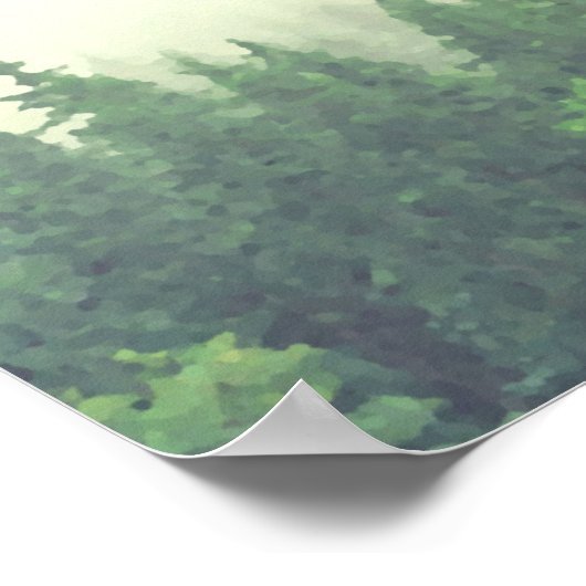 素朴表10緑の松の座席表 ポスター (角)