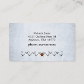 素朴裁縫アーツオンライトブルー 名刺 (裏面)