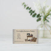 素朴裁縫アーツビジネスカード 名刺 (スタンド正面)