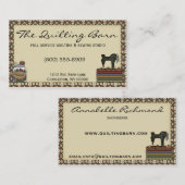 素朴裁縫初期の/キルティング名刺 名刺 (正面/裏面)