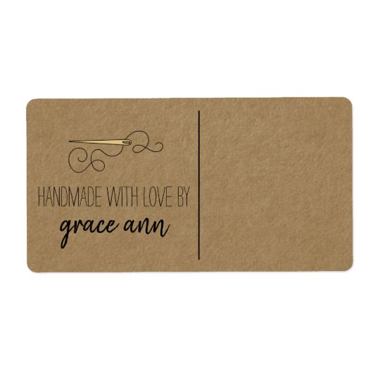 素朴裁縫 |ニードルクラフトカスタム輸送 ラベル (正面)