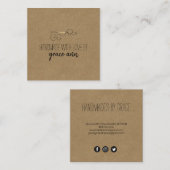 素朴裁縫 |ニードルクラフトスクエアビジネスカード スクエア名刺 (正面/裏面)