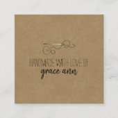 素朴裁縫 |ニードルクラフトスクエアビジネスカード スクエア名刺 (正面)