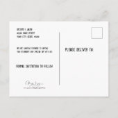 素朴西結婚の牛のスカルは日付を保存 案内ポストカード (裏面)