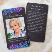 素朴観葉記念写真葬儀祈りの言葉カード