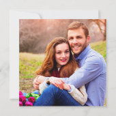 素朴角銅幾何学的ユーカリ写真 招待状 (裏面)