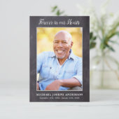 素朴記念写真悔やみや弔慰祈りの言葉カード葬儀 (スタンド正面)