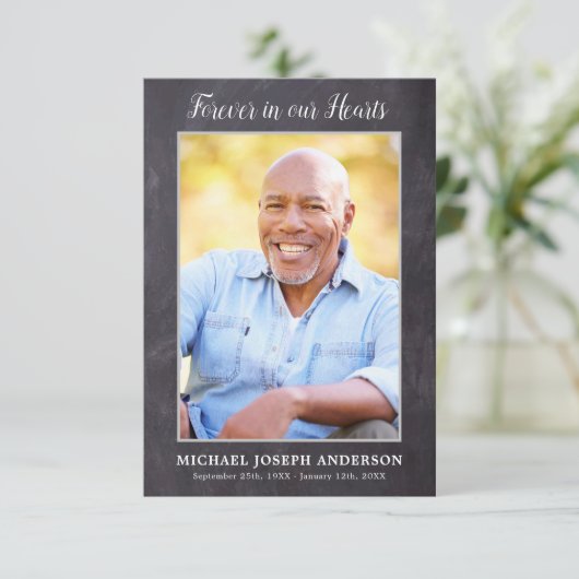 素朴記念写真悔やみや弔慰祈りの言葉カード葬儀 (スタンド正面)