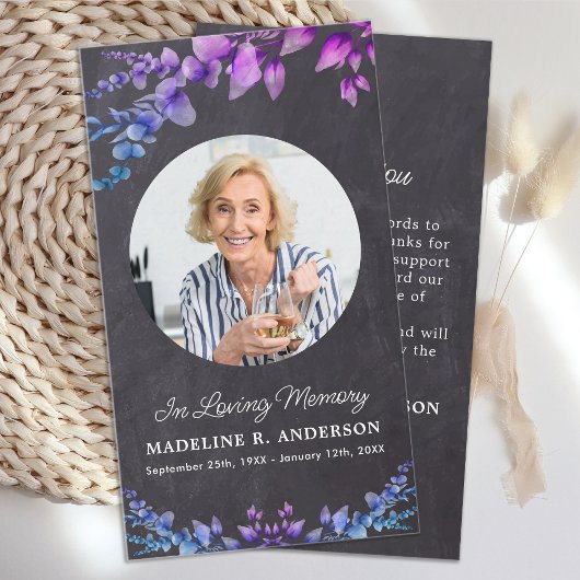 素朴記念写真植物葬式 ノートカード