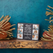 素朴賛美祖父母カスタム6 Photo Collage フォトプラーク (側面)