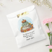 素朴賛美秋ひまわりカボチャ聖句 フェイバーバッグ (封をした状態)