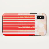 素朴赤と白 Case-Mate iPhoneケース (裏面(横))