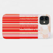 素朴赤と白 Case-Mate iPhoneケース (裏面(横))