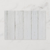 素朴赤面エレガントフローラ結婚スクリプト 出欠カード (裏面)