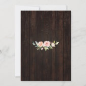 素朴赤面クリームフラワーレースI DO BBQ 招待状 (裏面)